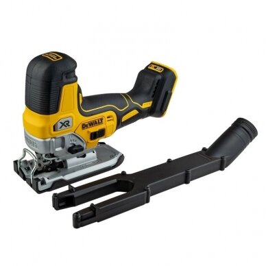 DeWALT DCS335N 18 V siaurapjūklis (18V LI-ION BE AKUMULIATORIŲ IR KROVIKLIO)