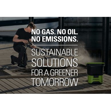 Greenworks GDC40 AKUMULIATORINĖ PLOVYKLA (40V be akumuliatorių ir kroviklio 2