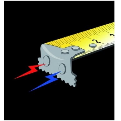 Bahco MTB 3mx16mm gumuota magnetinė ruletė 2