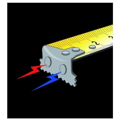 Bahco MTB 8mx25mm gumuota magnetinė ruletė 1