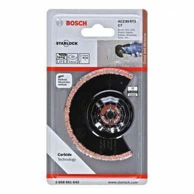 BOSCH „Carbide-RIFF“ segmentinis pjovimo diskas „ACZ 85 RT3“ 1