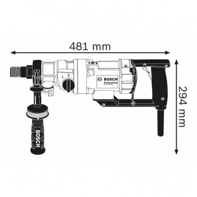 BOSCH GDB 180 WE Deimantinio gręžimo mašina + GCR 180 Stovas 3