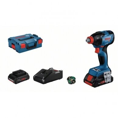 BOSCH GDX 18V-210 C smūginis veržliasukis (18V Li-ion 2x4Ah procore)