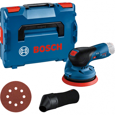 Bosch GEX 12V-125 akumuliatorinis ekscentrinis šlifuoklis L-BOXX SOLO (be akumuliatorių ir kroviklio)