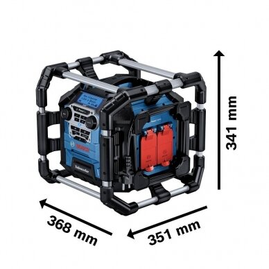 BOSCH GPB 18V-5 SC PROFESSIONAL RADIJAS su Bluetooth ir DAB+ funkcija 1