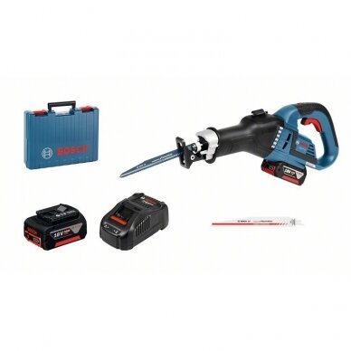 Bosch GSA 18 V-32 Tiesinis pjūklas(18V Li-ion 2 x 5Ah akumuliatoriai)