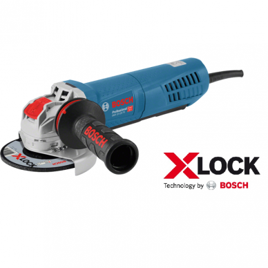 BOSCH GWX 15-125 PS Kampinis šlifuoklis su X-LOCK