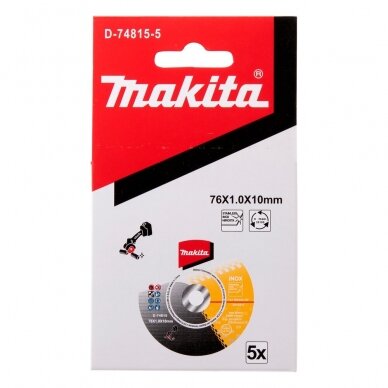 Makita Pjovimo diskas 76x1.0x10mm WA60T, RST (5Vnt.) 2