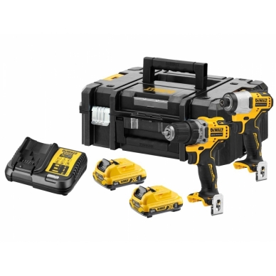 DeWALT DCK2110L2T įrankių rinkinys (12 V. 2x 3,0 Ah )