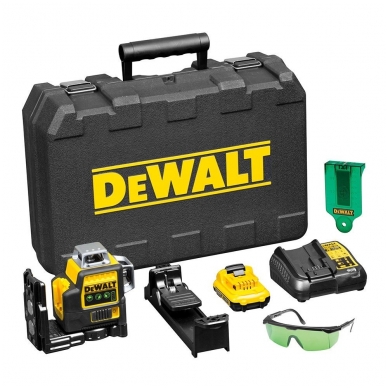 DeWALT DCE089D1G kryžminių linijų lazeris