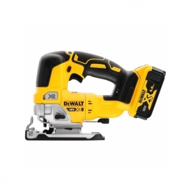 DeWALT DCS334P2 akumuliatorinis siaurapjūklis (18V 2 x 5,0 Ah) 1