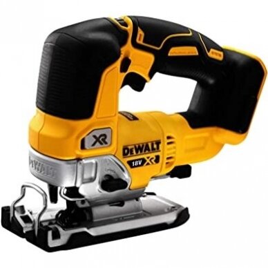 DeWALT DCS334N akumuliatorinis siaurapjūklis (18V Li-ion Be akumuliatorių ir kroviklio)