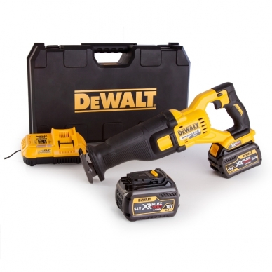 DeWALT DCS388T2 FLEXVOLT tiesinis pjūklas  (2 x 6 Ah. 54 V)