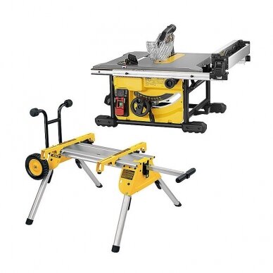 DeWALT DWE7485  išilginio pjovimo staklės + DE7400 stovas