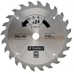 Diskinis pjūklas medžiui Tivoly 160x20x2.45/1.5mm, z20, 15°, (16mm adapteris)