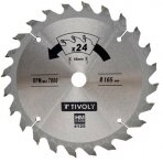 Diskinis pjūklas medžiui Tivoly 190x30x2.8/1.7mm, z24, 15°, (20mm adapteris)