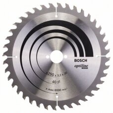 Bosch Disk.pjūkl.diskas 250x30m Optiline Wood