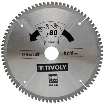 Diskinis pjūklas spalvotiems metalams Tivoly 160x20x2.5/1.5mm, z40, 3°, (16mm adapteris)