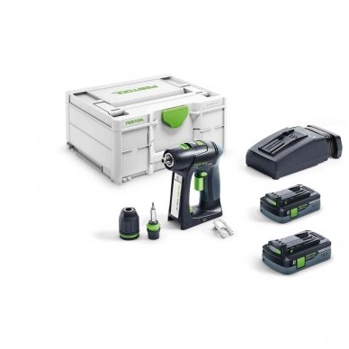 Festool Akumuliatorinis gręžtuvas-suktuvas C 18 HPC 4,0 I-Plus  576435