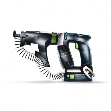 Festool  DURADRIVE DWC 18-4500 HPC 4,0 I-Plus akumuliatorinis juostinis suktuvas 1