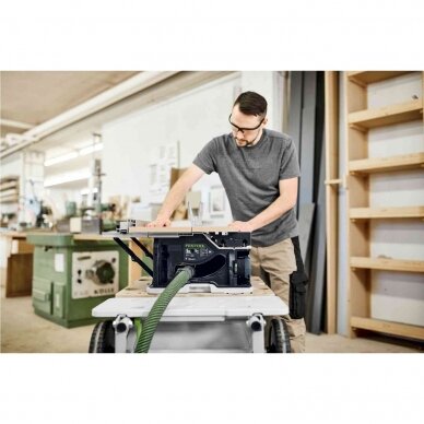 Festool CSC SYS 50 EBI-Basic Akumuliatorinis stalinis diskinis pjūklas (Be akumuliatorių ir kroviklio) 1