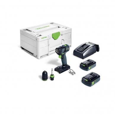 Festool TXS 18 C 3,0-Plus Akumuliatorinis gręžtuvas-suktuvas (576895)