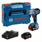 Bosch GDS 18V-450 HC akumuliatorinis smūginis veržliaraktis 2x5.0Ah GAL 18V-40, LB