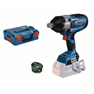 Bosch GDS 18V-1050 HC 3/4 colio akumuliatorinis smūginis suktuvas Solo GCY 42, L-Boxx