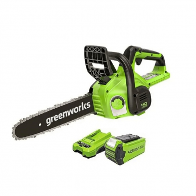 Greenworks G40CS30II  GRANDININIS PJŪKLAS (40V Komplekte 2Ah akumuliatorius ir kroviklis. )