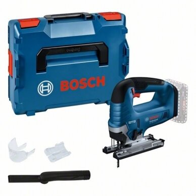 Bosch GST 18V-125 B akumuliatorinis siaurapjūklis  Solo, L-Boxx