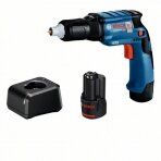 Bosch GTB 12V-11 akumuliatorinis suktuvas gipso kartonui,, 2x2.0Ah, GAL 12V-20; Belt clip; C