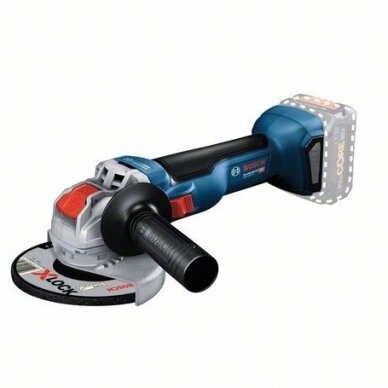 Bosch GWX 18V-10 akumuliatorinis kampinis šlifuoklis su X-LOCK , CT SOLO