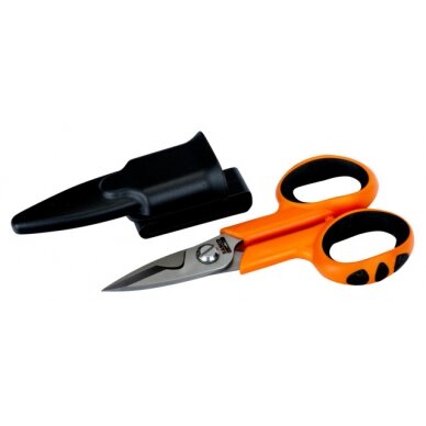 Heavy Duty Electrician Scissors with Groove