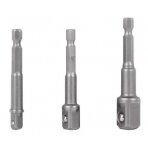 Laikiklių rinkinys galvutėms iš 1/4" į 1/4", 3/8" & 1/2" Truper®