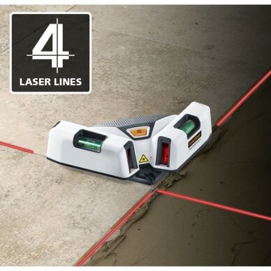 Lazerinis nivelyras Laserliner SuperSquare-Laser 4, 081.134E, 15 m 2