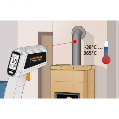 Lazerinis termometras Laserliner ThermoSpot One 082.038A, -38°C ... 365°C 2