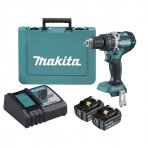 Makita DHP484RTE  Akumuliatorinis suktuvas-gręžtuvas su kalimo funkcija (18 V2x5.0 Ah Li-Ion.)