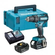 Makita DHP485RTJ Akumuliatorinis gręžtuvas (18V 2x 5Ah Li-ion)