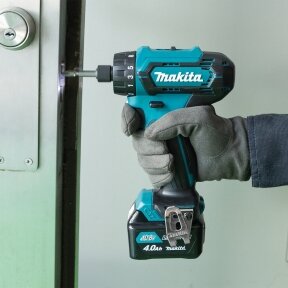 Makita DF033DZ akumuliatorinis gręžtuvas (12V Max Li-ion be akumuliatorių ir kroviklio)