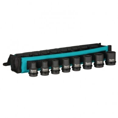 MAKITA  8 dalių smūginių sukimo galvų rinkinys 1/2" E-02989