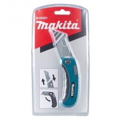 MAKITA  Atlenkiamas peilis su trapeciniais ašmenimis B-65501