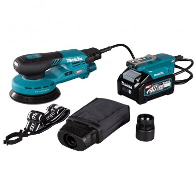 Makita BO001CGZ Akumuliatorinis XGT ® ekscentrinis šlifuoklis (40V be akum. ir kroviklio)