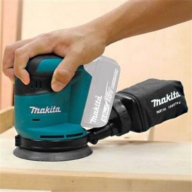 Makita DBO180Z  Akum ekscentrinis šlifuoklis (18V be akumuliatorių ir kroviklio) 2