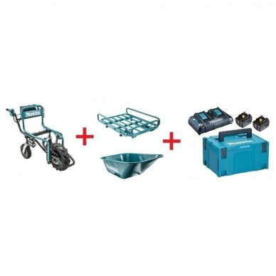 Makita DCU180 Akumuliatorinis karutis (18V 2x5Ah + priedai)