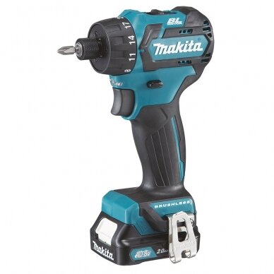 Makita DF032DSAJ Akumuliatorinis gręžtuvas (12V MAX, 2x2,0 Ah Li-ion)