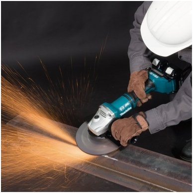 Makita DGA901ZUX1 + Bluetooth lustas Akumuliatorinis kampinis šlifuoklis  (2x18V Li-ion; Be akumuliatorių ir kroviklio) 1