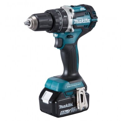 Makita DHP484RTE  Akumuliatorinis suktuvas-gręžtuvas su kalimo funkcija (18 V2x5.0 Ah Li-Ion.) 2