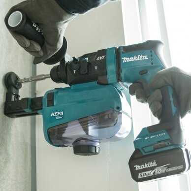 Makita DHR182ZU Akum. perforatorius SDS+ (18V be akumuliatorių ir pakrovėjo) 2