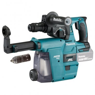 Makita DHR243ZJW Akumuliatorinis perforatorius SDS+ (18V be akumuliatorių ir pakrovėjo)