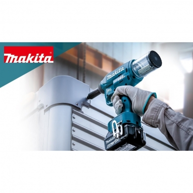 Makita DRV250RT Akumulatorinis kniediklis 18V 1x5Ah akumuliatorius + DC18RC kroviklis 1